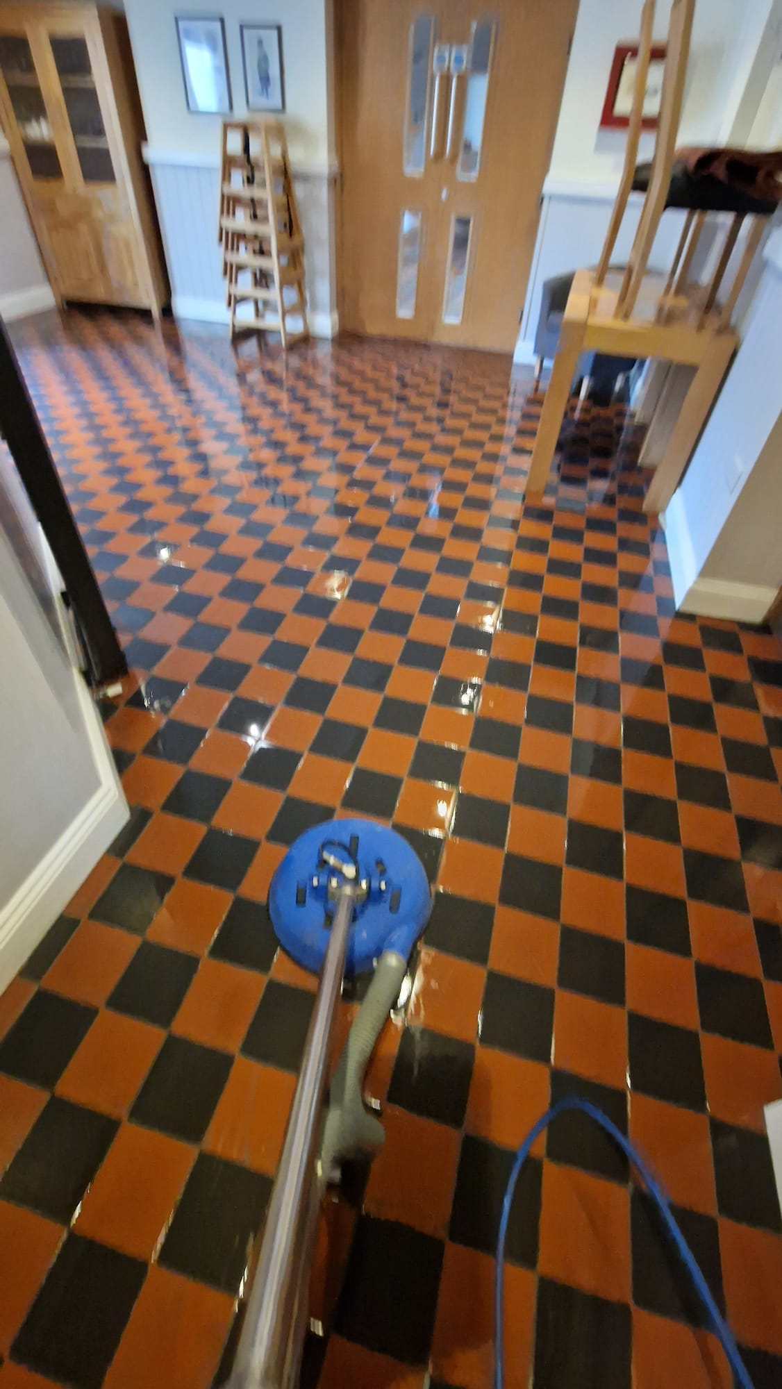 Victorian tile hard floor cleaning